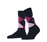 Burlington Women's Queen W So Cotton Patterned 1 Pair Socks, Blue Marine 6123, 3.5-7