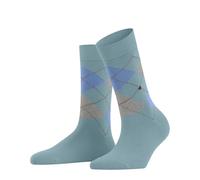 Burlington Women's Queen W So Cotton Patterned 1 Pair Socks, Blue Silent Water 6014-O, 3.5-7