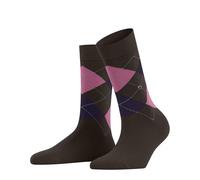 Burlington Women's Queen W So Cotton Patterned 1 Pair Socks, Brown Autumn Melange 5880-O, 3.5-7