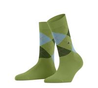 Burlington Women's Queen W So Cotton Patterned 1 Pair Socks, Green Bamboo 7650-O 3.5-7