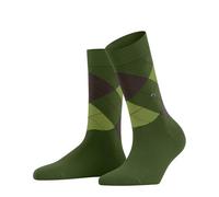 Burlington Women's Queen W So Cotton Patterned 1 Pair Socks, Green Forest 7657-O 3.5-7