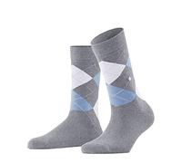 Burlington Women's Queen W So Cotton Patterned 1 Pair Socks, Grey Arctic Melange 3221-O 3.5-7