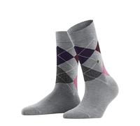 Burlington Women's Queen W So Cotton Patterned 1 Pair Socks, Grey Light Melange 3224 3.5-7