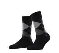 Burlington Women's Queen W So Cotton Patterned 1 Pair Socks, Grey Oil Melange 3986, 3.5-7