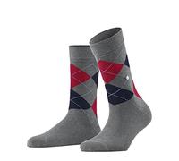 Burlington Women's Queen W So Cotton Patterned 1 Pair Socks, Grey Rock-Steel 3394, 3.5-7