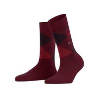 Burlington Women's Queen W So Cotton Patterned 1 Pair Socks, Red Feuerrot 8075-O, 7-10.5