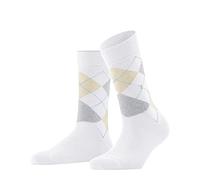 Burlington Women's Queen W So Cotton Patterned 1 Pair Socks, White 2005, 3.5-7