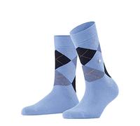 Burlington Women's Queen W So Cotton Patterned Socks 1 Pair, Blue Light 6541, 3.5-7
