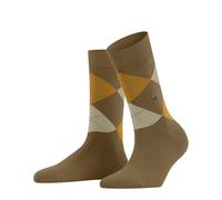 Burlington Women's Queen W So Cotton Patterned Socks 1 Pair, Brown Auburn 5153, 3.5-7