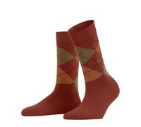 Burlington Women's Queen W So Cotton Patterned Socks 1 Pair, Orange 8039, 3.5-7