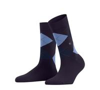Burlington Women's Queen W So Cotton Patterned Socks 1 Pair, Red Wineberry 8761, 7-10.5