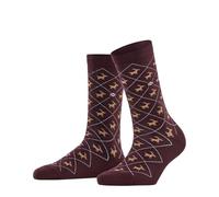 Burlington Women's Reindeer Socks Breathable Cotton Mid-Calf Length Patterned 1 Pair