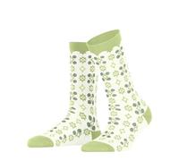 Burlington Women's Retro Days W So Cotton Patterned 1 Pair Socks, White Off-White 2047, 3.5-7