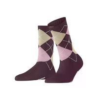 Burlington Women's Rib Courtside W So Cotton Plain Socks 1 Pair, Red Claret 8375, 3.5-7