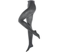 Burlington Womens Rib Couture Tights - Dark Grey