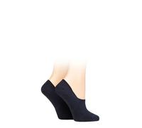 Burlington Womens Shoe Liners - Everyday Anti-Slip Heel Invisible Socks - 2 Pack