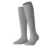 Burlington Women's Soft Rib W Kh Alpaca Wool Long Plain 1 Pair Knee-High Socks, Grey Light Heather 3223, 2.5-5