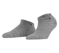 Burlington Women's Soho Vibes W Sn Cotton Low-Cut Plain 1 Pair Trainer Socks, Grey Light 3400, 3.5-7