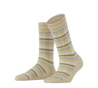 Burlington Women's Summer Glow W So Cotton Patterned 1 Pair Socks, Beige Gravel 4840, 3.5-7