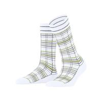 Burlington Women's Summer Glow W So Cotton Patterned 1 Pair Socks, White 2000, 3.5-7