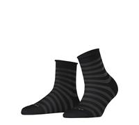 Burlington Women's Swansea W Sso Cotton Patterned 1 Pair Socks, Black 3000, 3.5-7