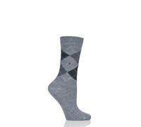 Burlington Womens Whitby Argyle Diamond Socks Extra Soft in Many Colours 1 Pair