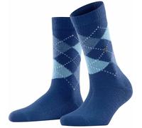 Burlington Women's Whitby W So Warm Soft Patterned 1 Pair Socks, Blue Royal 6051, 3.5-7