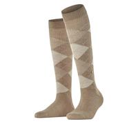 Burlington Women's Whitby W Kh Warm Soft Long Patterned 1 Pair Knee-High Socks, Brown Sun 5039, 3.5-7