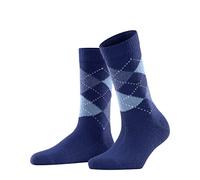 Burlington Women's Whitby W So Warm Soft Patterned 1 Pair Socks, Blue Royal 6051, 3.5-7