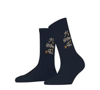 Burlington X-Mas Rib Women Socks 36-41 Blue