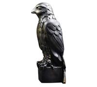 BURLOE Black, Maltese Falcon Statue with Secret Compartment, Handmade Resin Sculpture for Home Decoration Personalize Figurine Office Bookshelf Desktop
