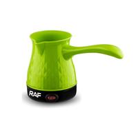 BURLOE Electric Coffee Machine, Electric Turkish Coffee Pot Arabic Greek Coffee Machine Made of Stainless Steel with A Removable Handle,Green