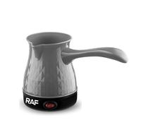 BURLOE Electric Coffee Machine, Turkish & Arabic Coffee Maker in Stainless Steel with Removable Handle, Gray