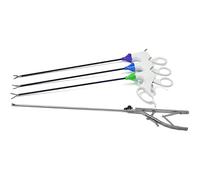 BURLOE Laparoscopy Simulator Trainer Box Laparoscopic Training Instruments Dissector/Gripper/Scissors/Needle Holder 4-TLG,A
