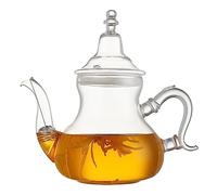 BURLOE Moroccan Brass Teapot Plastic Handle Oriental Teapot Coffee Pot for Juice Milk Arabic Teapot for Home Afternoon Tea,1200ml