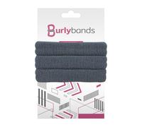 Burlybands Large Hair band, scrunchies for Thick Heavy or Curly Hair. No Damage Seamless Ponytail Holders Scrunchies Sports Thick Hair Ties - Hair Bands - Curly Hair Accessories (Dk Gray 3 Pcs)