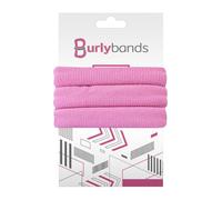 Burlybands Large Hair band, scrunchies for Thick Heavy or Curly Hair. No Slip No Damage Seamless Ponytail Holders Scrunchies Sports Thick Hair Ties. Women's Hair Elastics-Bands (Pink 3 Piece)