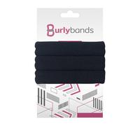 Burlybands Large Hair band, scrunchies for Thick Heavy or Curly Hair. No Slip No Damage Seamless Ponytail Holders Scrunchies Sports Thick Hair Ties (Black 3pcs)