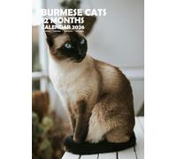 Burmese Cat 2026 Calendar. A3, Wirobound, Full Colour.