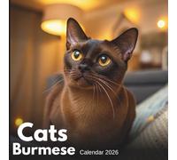 Burmese Cats Calendar 2026-2027: Charming Companions in Every Month - Gift for Organizing & Planning