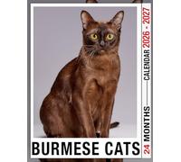 Burmese Cats Calendar 2026 - 2027: Plan Every Month With Ease From January 2026 To December 2027 With US Holidays Clearly Marked