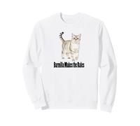 Burmilla Cat Makes the Rules Funny Pet Design Sweatshirt