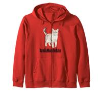 Burmilla Cat Makes the Rules Funny Pet Design Zip Hoodie