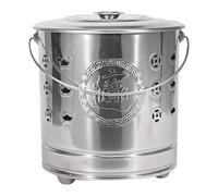 Burn Barrel - Fire Liner | Durable Metal Bin - Outdoor Incinerator Bin, Backyard Leaf Wood Garbage Burning Patio Garden Camping Meals And Backyard Campfires