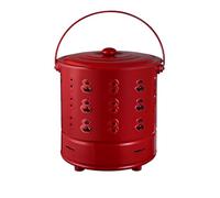 Burn Barrel for Outside, Incinerator Burn Barrel, Incinerator, Trash Burning Containers, Paper Burner for Burning Trash Paper Leaf Trash Wood(Red,32 * 35cm)