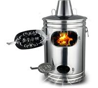Burn Barrel Incinerator Cage with Chimney, Garden Burn Incinerator Bin for Paper Leaf Trash, Backyard Bonfire, Fire Hook Included