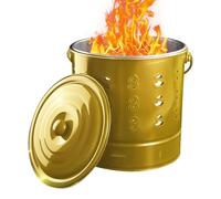 Burn Barrels for Outside,Stainless Steel Paper Burning Barrel Incinerator | Portable Incinerator Burner for Yard Campfire Backyard Garden Camping Outdoor Beach Farm Wood