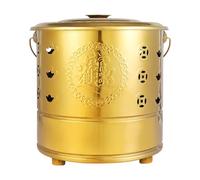 Burn Barrels for Outside | Stainless Steel Paper Money Burner Bucket - Auspicious Rituals Barrel with Carry Handle for Ancestor Money Debris Wood Trash Leaves