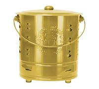 Burn Cage | Stainless Steel Paper Trash Bucket with Lid | Portable Incinerator Burner for Yard Campfire Backyard Garden Camping Outdoor Beach Farm Wood