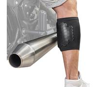 Burn Jacket motorcycle exhaust pipe burn protective sleeve leg guard,Black,12.5 - 16 inch wide fit